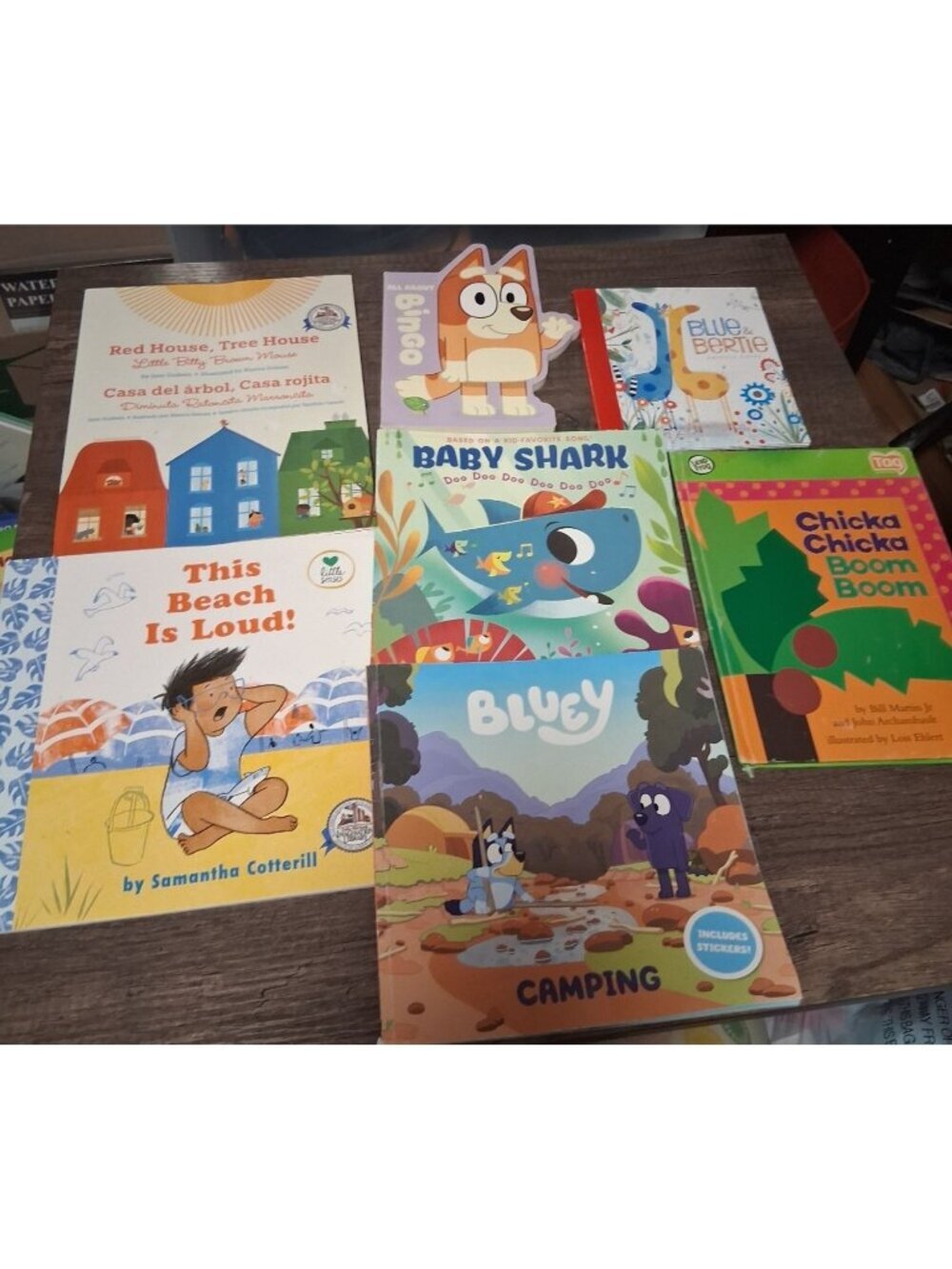 Story Book Bundle Toddlers Counting Baby Shark Bluey Chicka Boom Boom